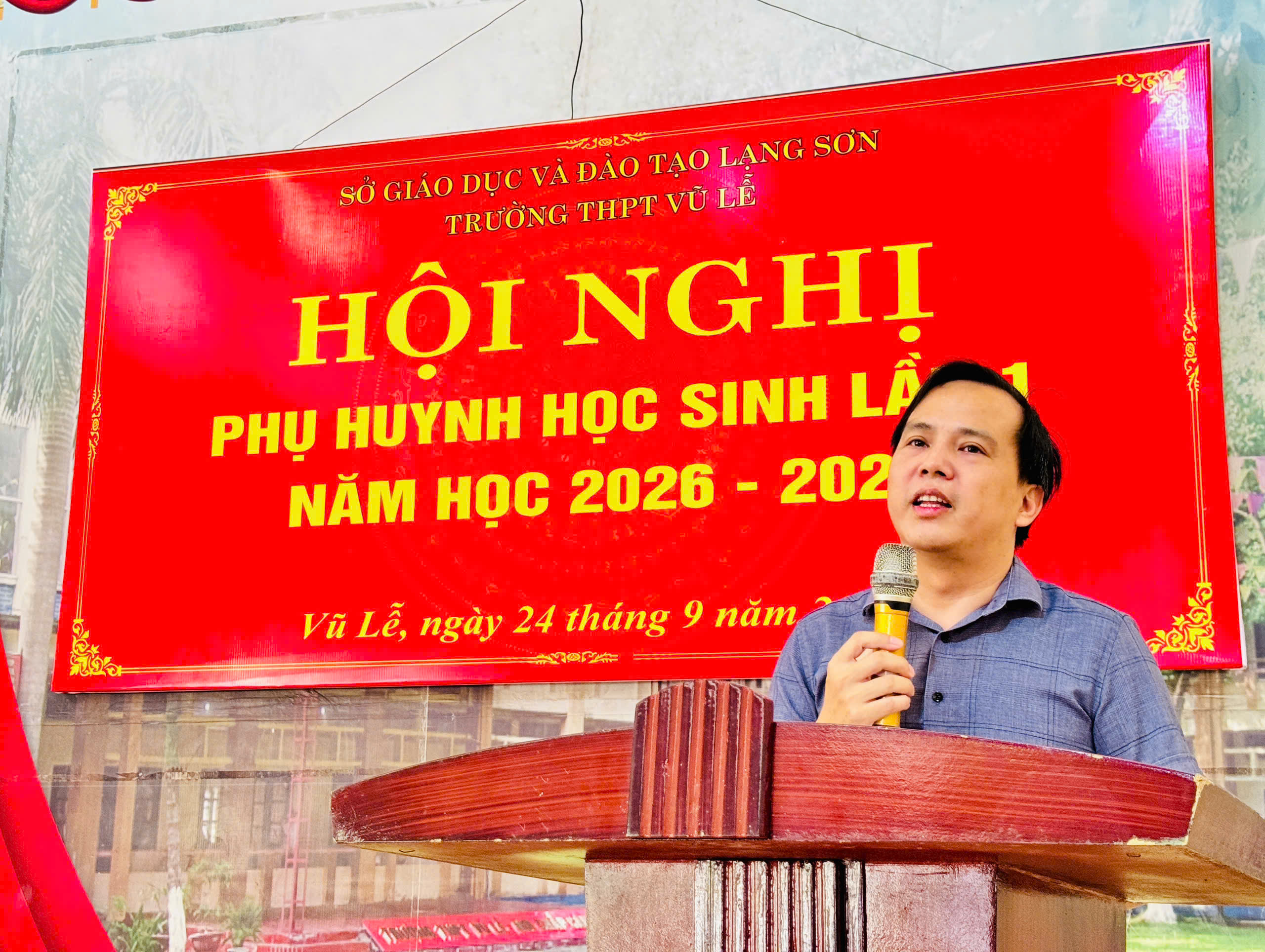 TRƯỜNG THPT VŨ LỄ TỔ CHỨC HỘI NGHỊ CHA MẸ HỌC SINH LẦN THỨ NHẤT NĂM HỌC 2026–2027